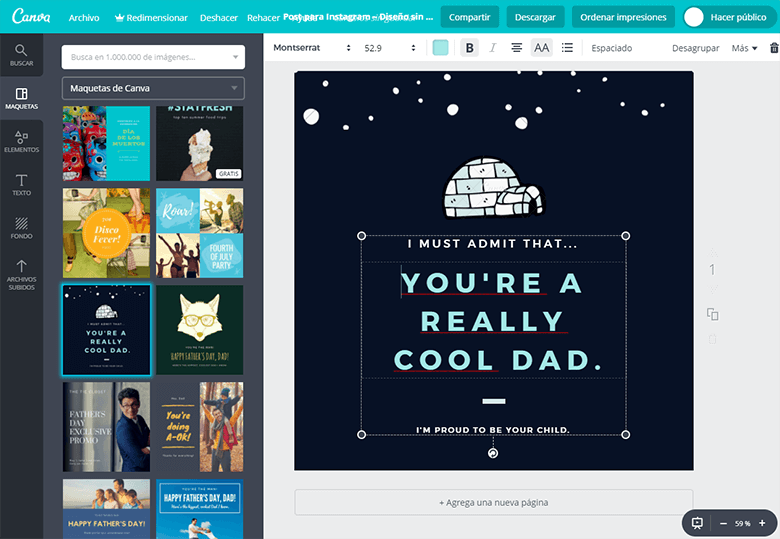 Captura de pantalla de Canva, editor de diseño para redes sociales Canva - Editor de imágenes para redes sociales