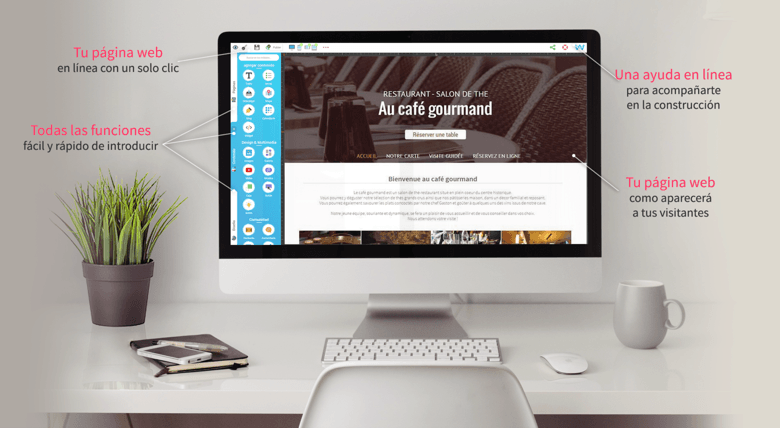 Captura de pantalla de SiteW, programa para crear webs profesionales SiteW - Creador de páginas web profesional